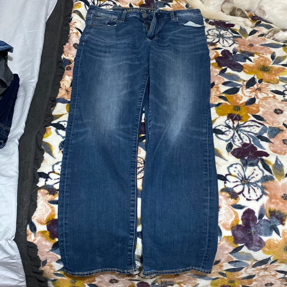 Men’s American Eagle jeans original straight medium blue 32x32 flex